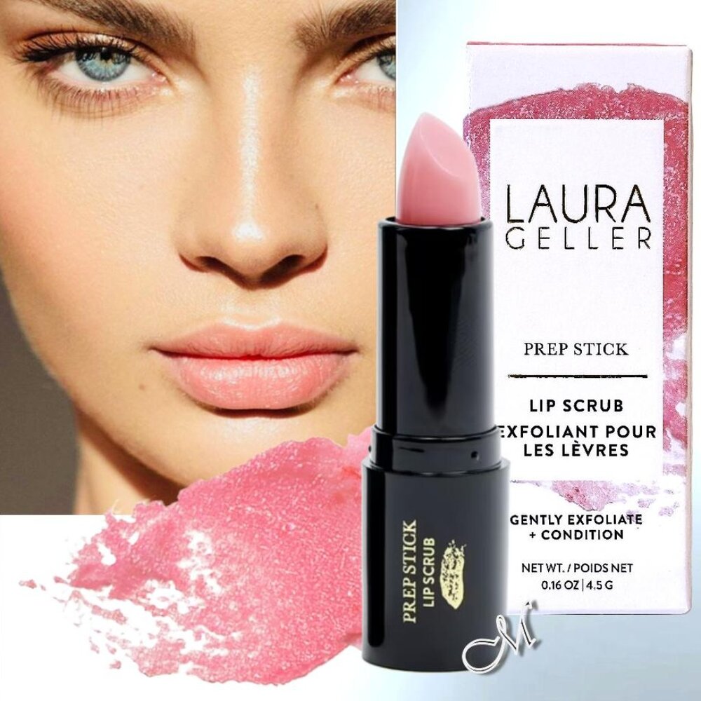 LAURA GELLER Prep Stick Lip Scrub Gentle Exfoliate & Conditioner* 4.5g NIB